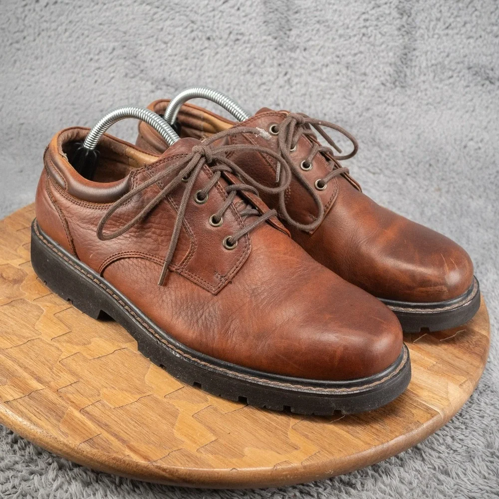 Bass Hamilton Low Boots 1428-200 Men's 10, Leather‎ Upper Oil Resistant Brown